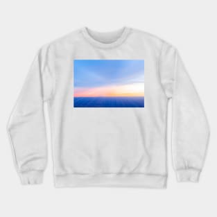 Abstract sunset across urban and desert landscape Crewneck Sweatshirt